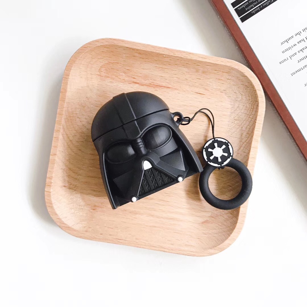 Vỏ Đựng Bảo Vệ Hộp Sạc Tai Nghe Airpods Hình Nhân Vật Darth Vader 12