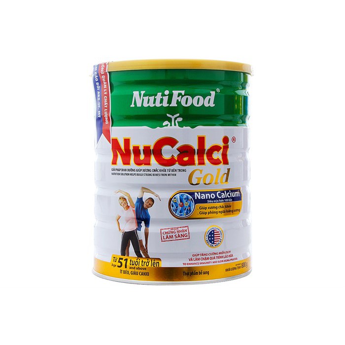 Sữa Nucalci Gold (Từ 51 tuổi trở lên) lon 800g