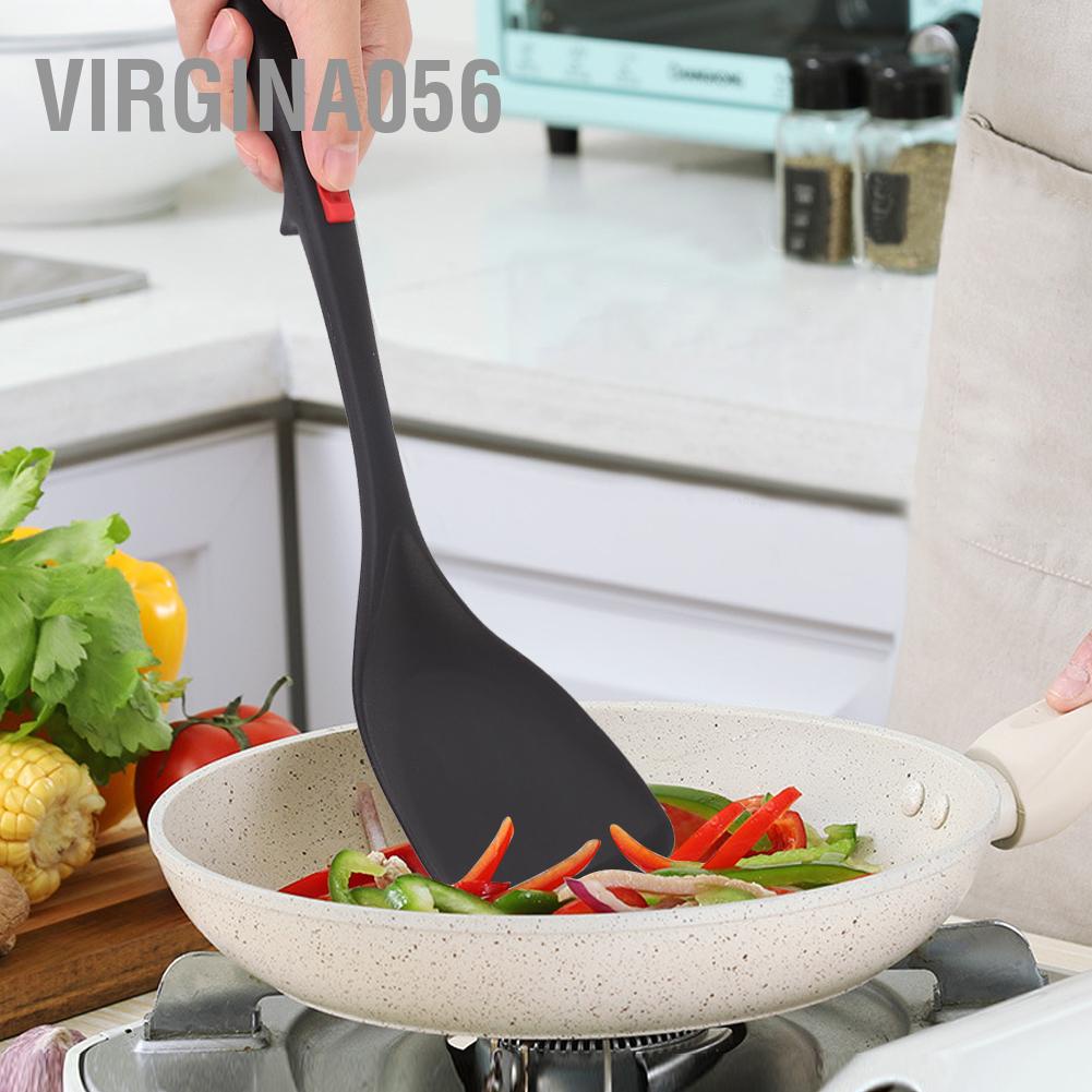 Virgina056 Silicone Spatula Heat-Resistant Long Handle Kitchen Utensil Non-Slip Cooking Tool