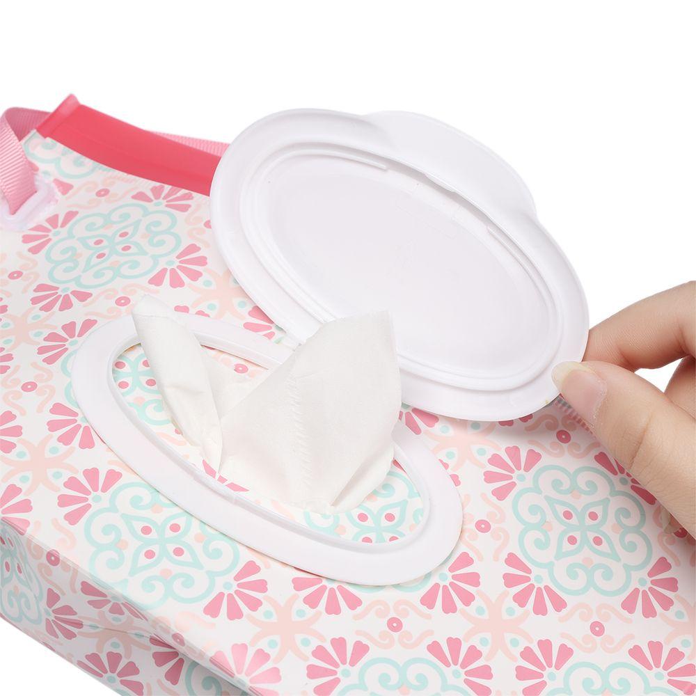 YVE 1 Túi Đựng Khăn Giấy Ướt Nắp Lật Dây Rút Thời Trang Ngoài Trời Mang Đi Tiện Lợi