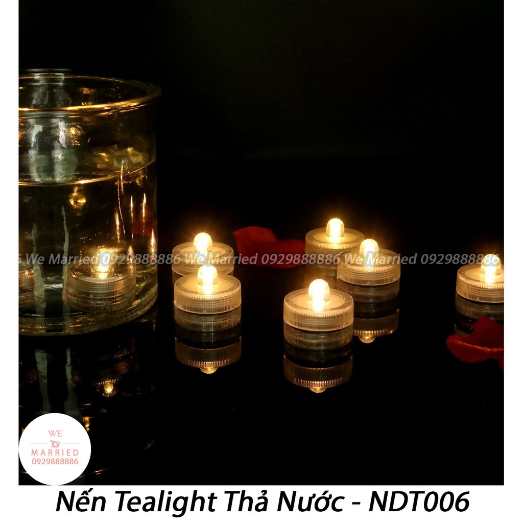 Nến Tealight Thả Nước (Chống Nước) - Hộp