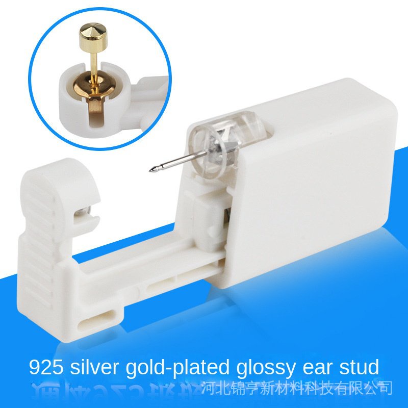 [Hàng mới về] Dụng cụ bấm lỗ xỏ khuyên tai làm từ bạc S925