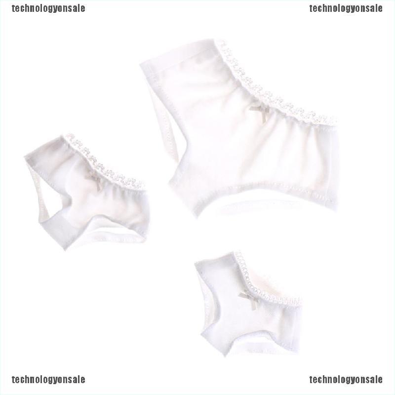 [Tech] 1/3 1/4 1/6 Solid White Underwear Briefs for BJD SD Dollfie Dolls Clothes