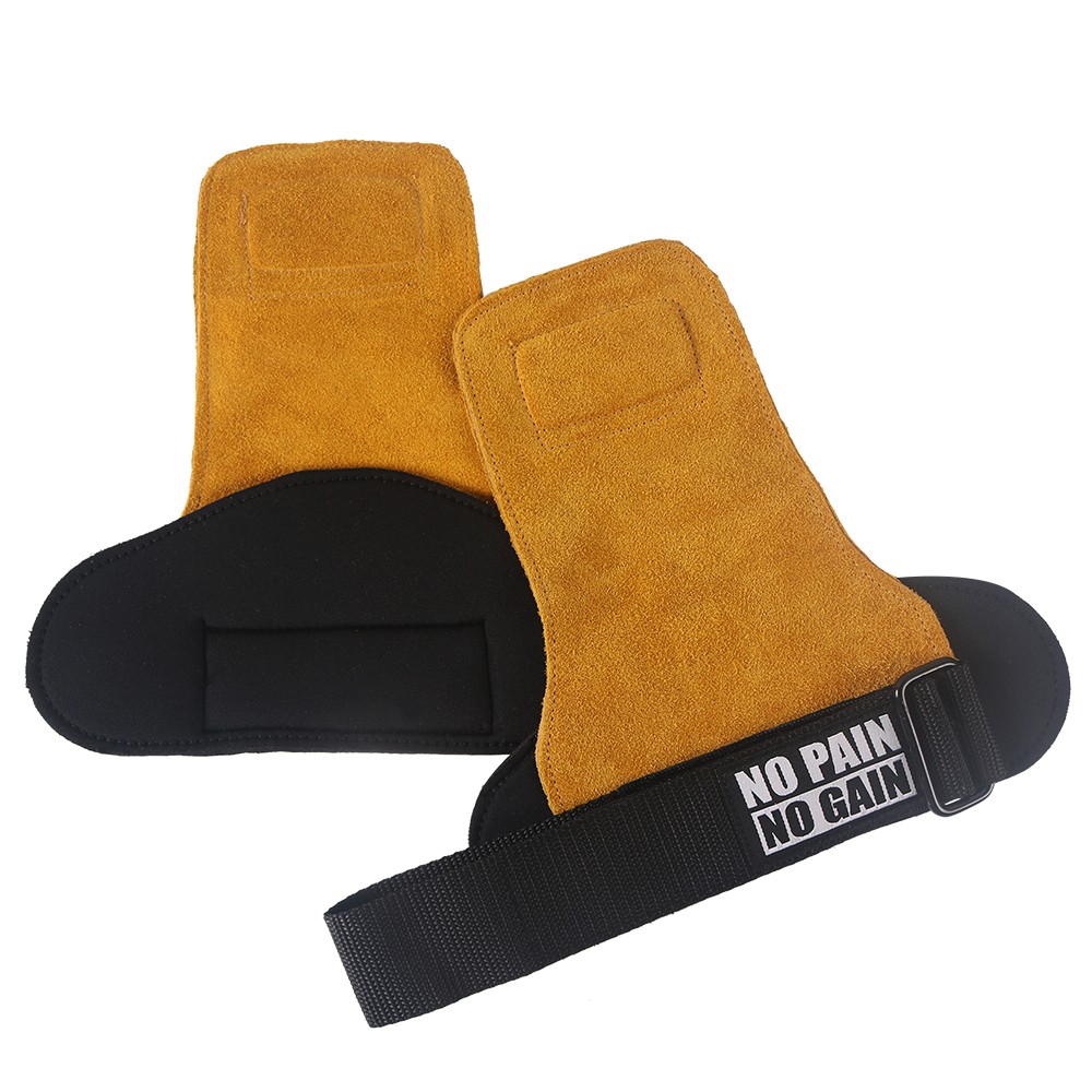 Găng Tay Da Bò Chống Trượt Hỗ Trợ Nâng Tạ Thể Hình SJHY0303 JP6