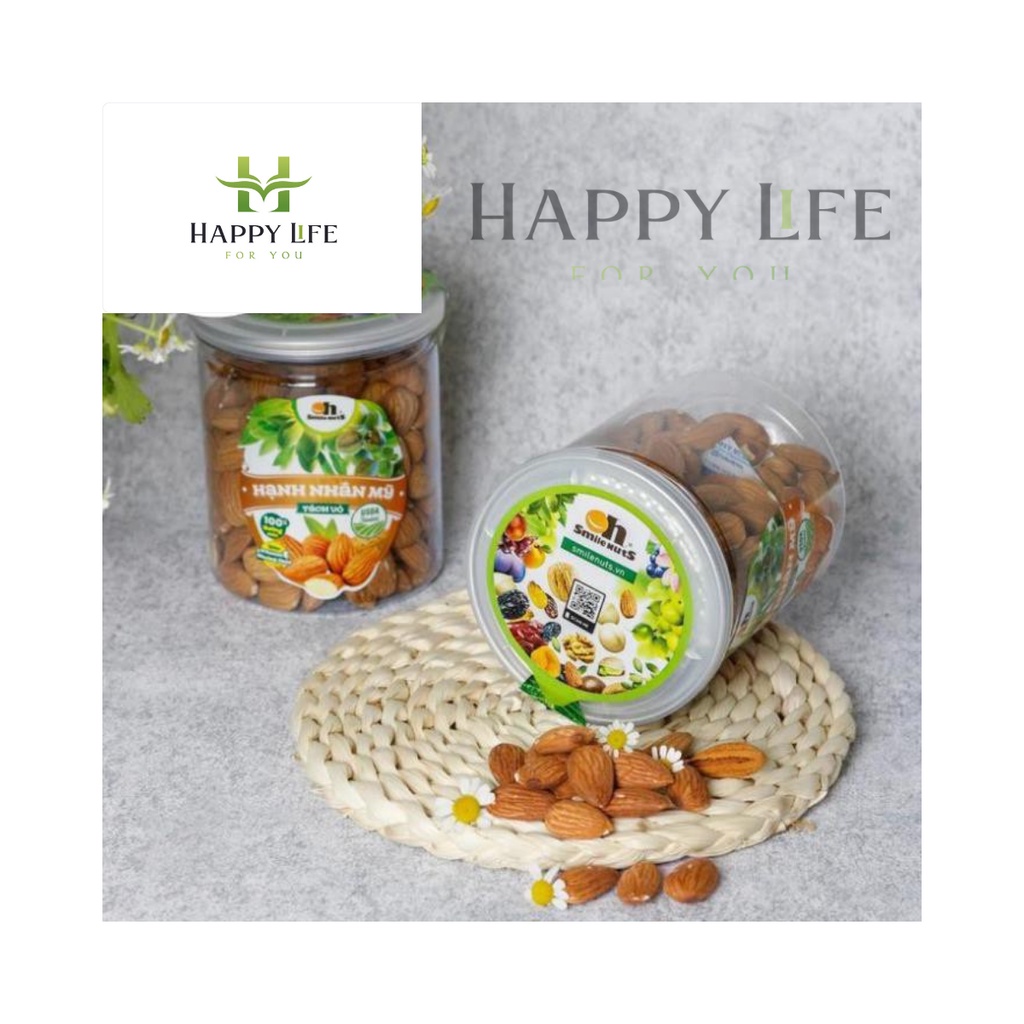 Hạt nhân tách vỏ nướng mộc hộp 500g - Happy Life for You