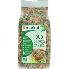 Đậu Hà Lan hữu cơ Markal (xanh, vàng) 500g