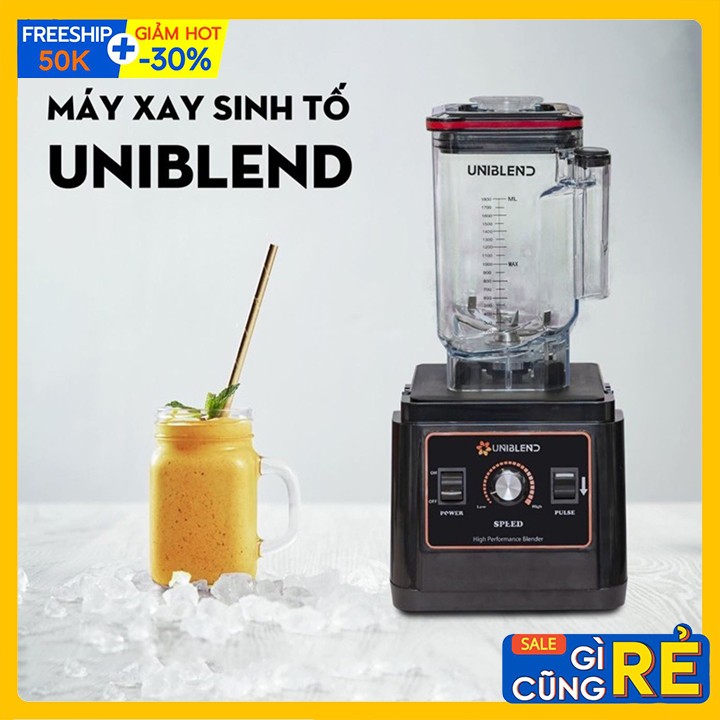 Máy xay sinh tố Uniblend UB - 712 pha chế sinh tố, thực phẩm dễ dàng.