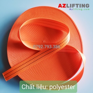 Dây đai polyester bản 35mm mét màu cam (GIÁ BÁN THEO MÉT)