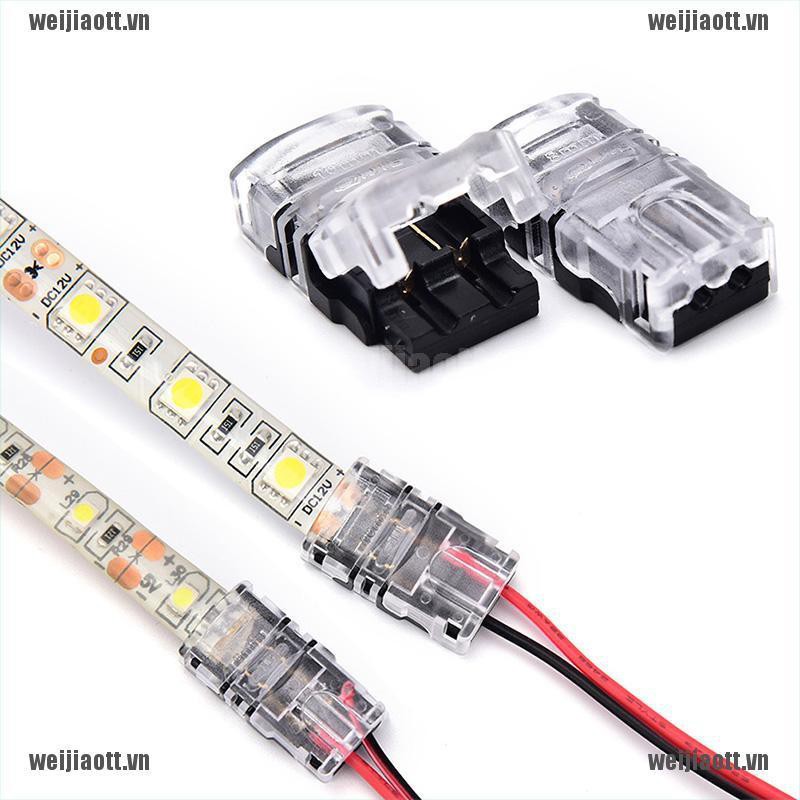 Set 1 Đầu Nối Dây Đèn Led 2 Pin 8mm/10mm