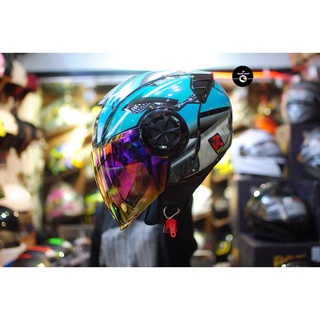 Mũ bảo hiểm 3/4 ROC 06 ( CHÍNH HÃNG) Moto xanh ngọc