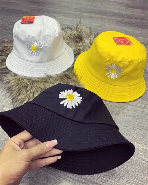 FREESHIP 50K - Mũ Thêu Hoa Cúc Unisex Nam, Nữ