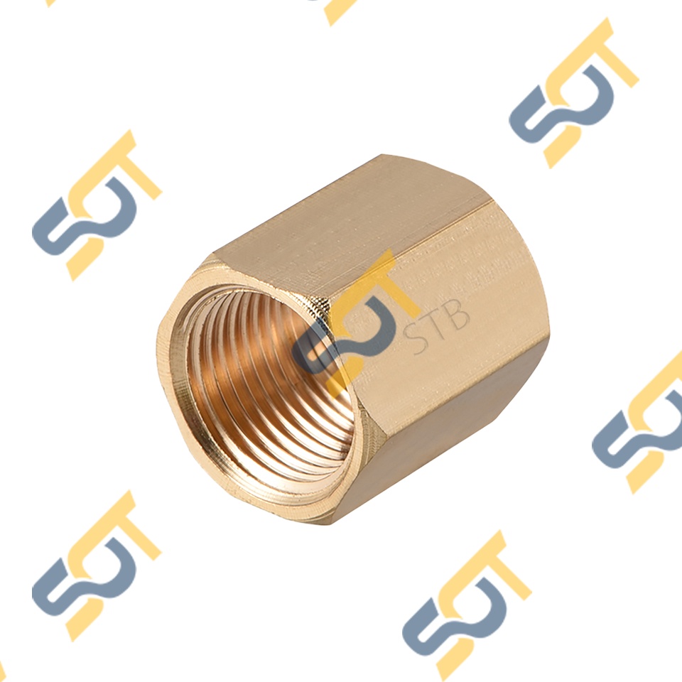 Khớp Nối Ren Trong Măng Sông Thau Đều Hai Ren Cái Dân Dụng Bsp - Bằng Đồng Brass Pipe Fitting Socket - Reducing Coupling