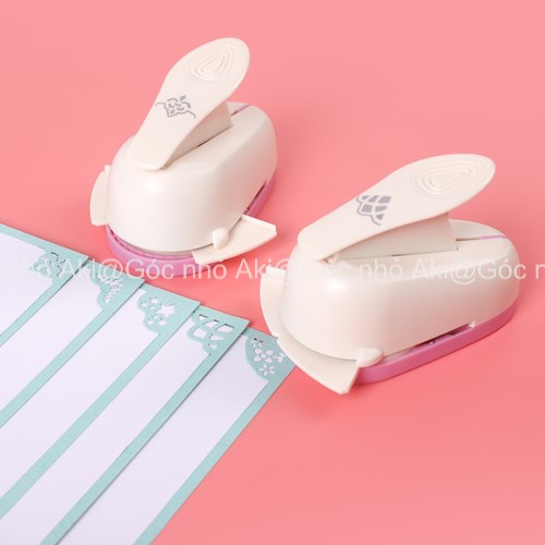 Bấm dập nổi viền 2cm, dập hoa ép góc tự làm thiệp chúc mừng, giấy chứng nhận thủ công cho mẫu giáo - Góc nhỏ Aki