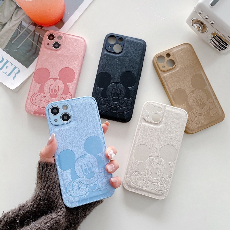 Ốp Điện Thoại Hình Chuột Dễ Thương Có Đệm Khí Chống Sốc Cho iPhone 14 13 12 11 Pro Max XS XR X 8 7 6 6S Plus + SE 2020