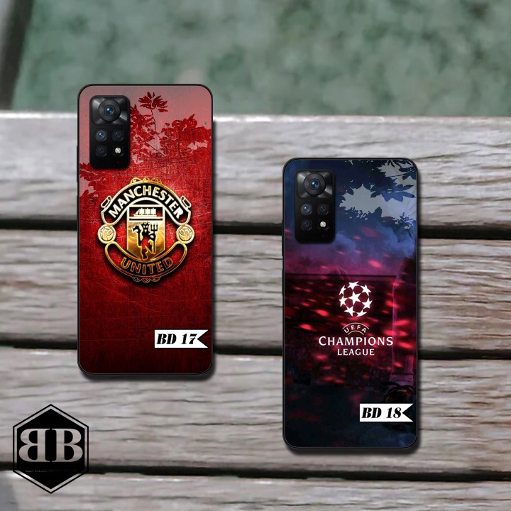 ỐP lưng kính cường lực Xiaomi Redmi Note 11 Pro 5G QUỐC TẾ hình câu lạc bộ đá bóng