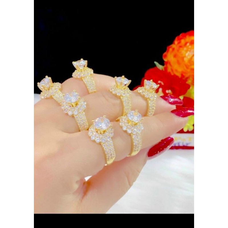 Nhẫn Nữ Mạ Vàng 18K Kiểu Cao Tròn Xoắn 280521 - Bao hoàn tiền, bao đổi trả trong 07 ngày