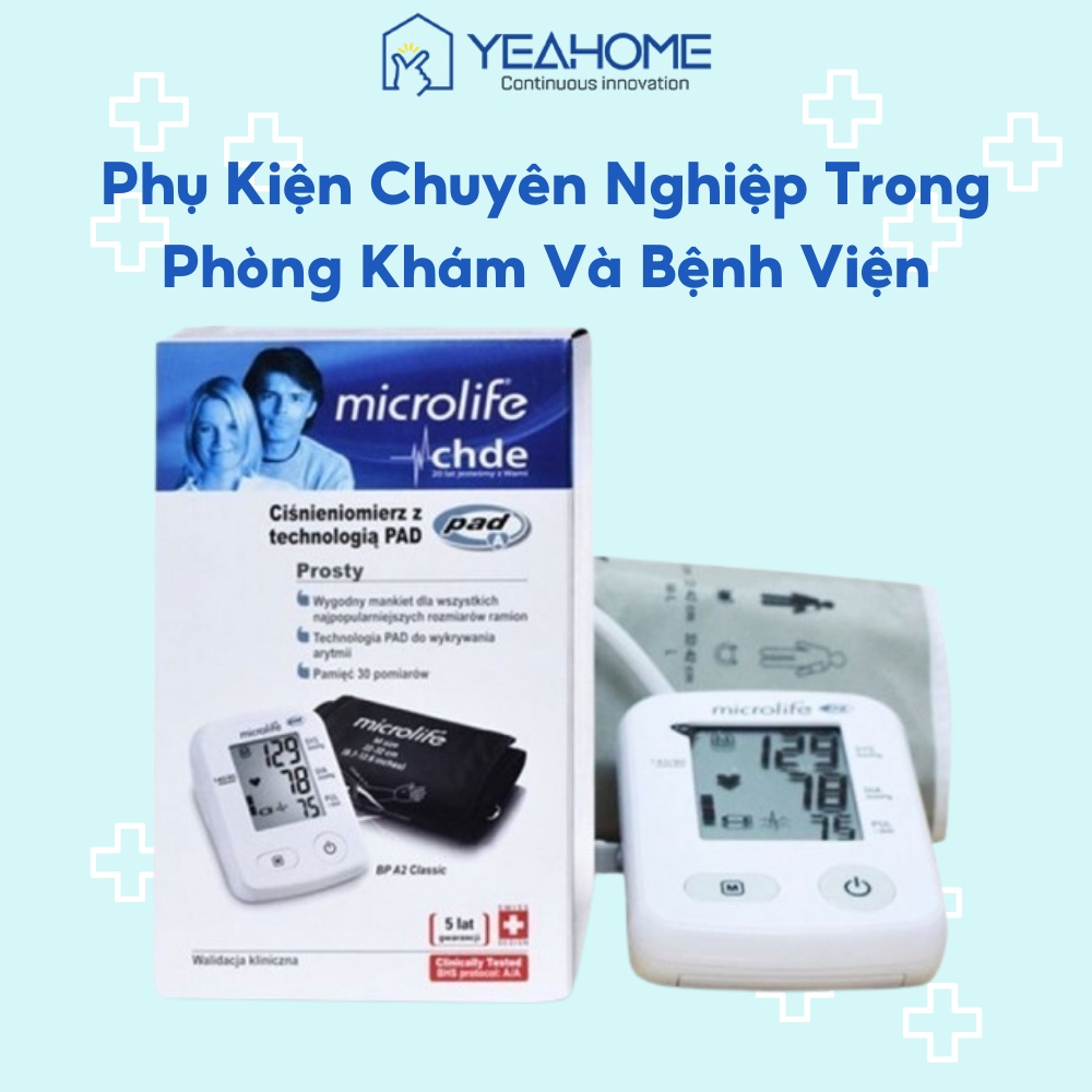 Máy Đo Huyết Áp Bắp Tay Chính Hãng Microlife BP A2 Classic Bảo Hành 5 Năm - YeahomeCare Saigon