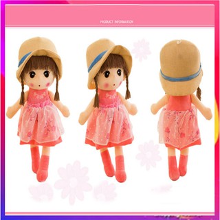 Búp bê 45cm áo hoa màu hồng phấn
