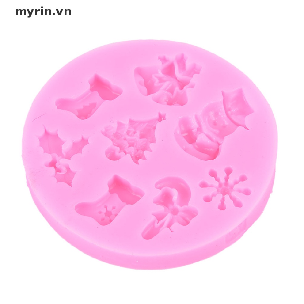 Khuôn Silicone Làm Bánh Hình Người Tuyết