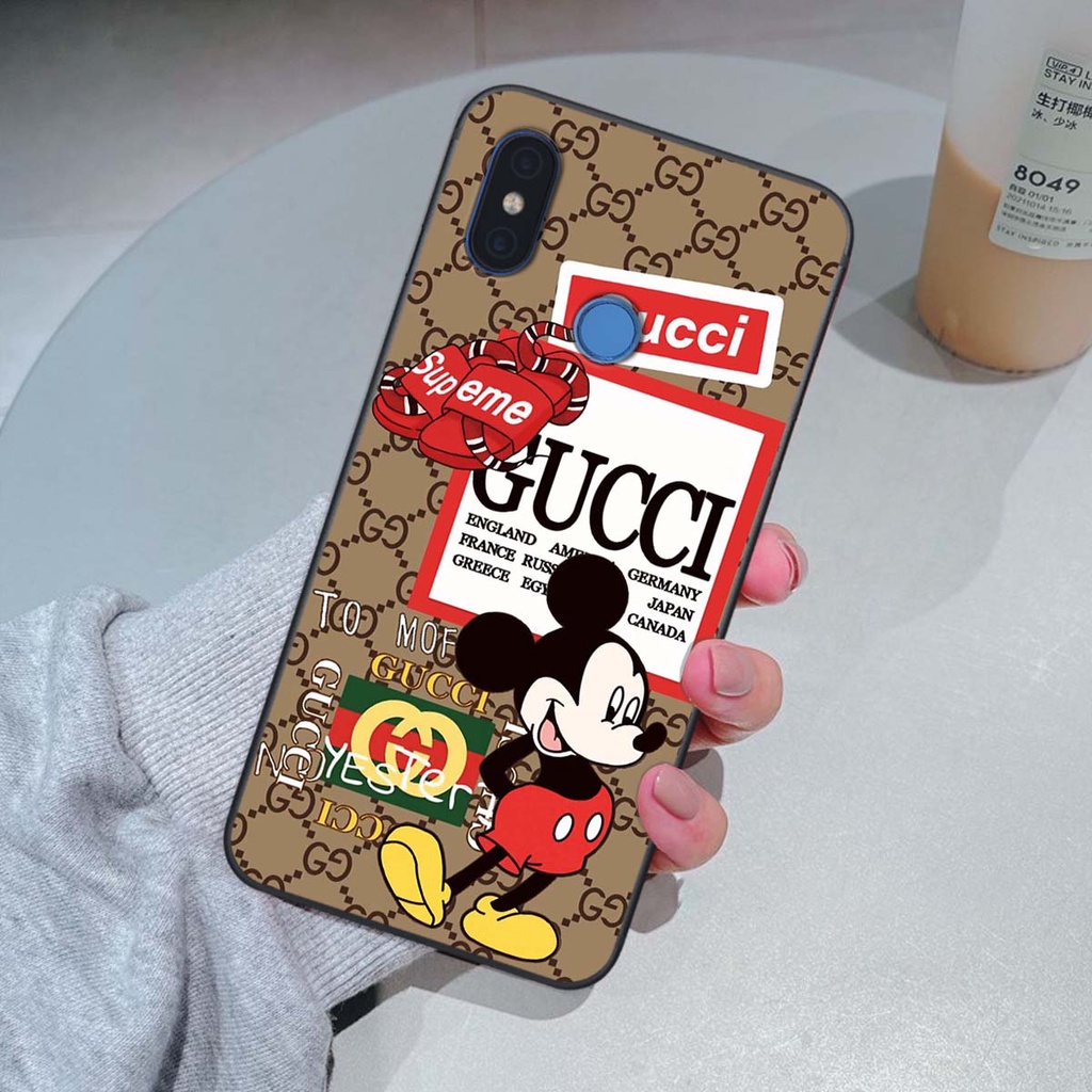 Ốp lưng Xiaomi Mi 8 hình thương hiệu, thời trang, cute, đáng yêu