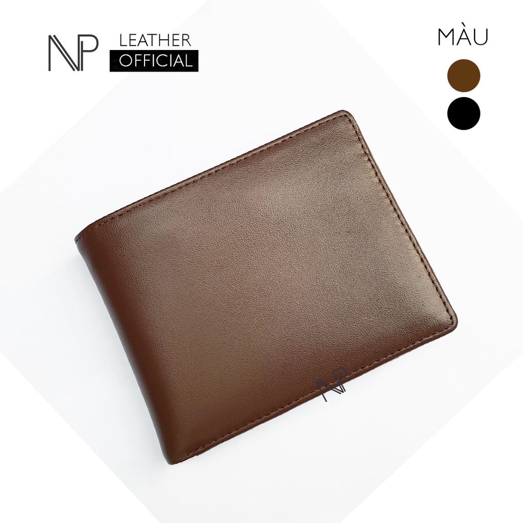 Ví Nam Da Bò Thật Cao Cấp NP Leather, Bóp Nam Nhiều Ngăn Kiểu Dáng Classic Sang Trọng - Quà Tặng Cho Nam