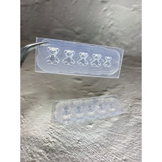 khuôn gấu silicon(khuôn in bột,gel)