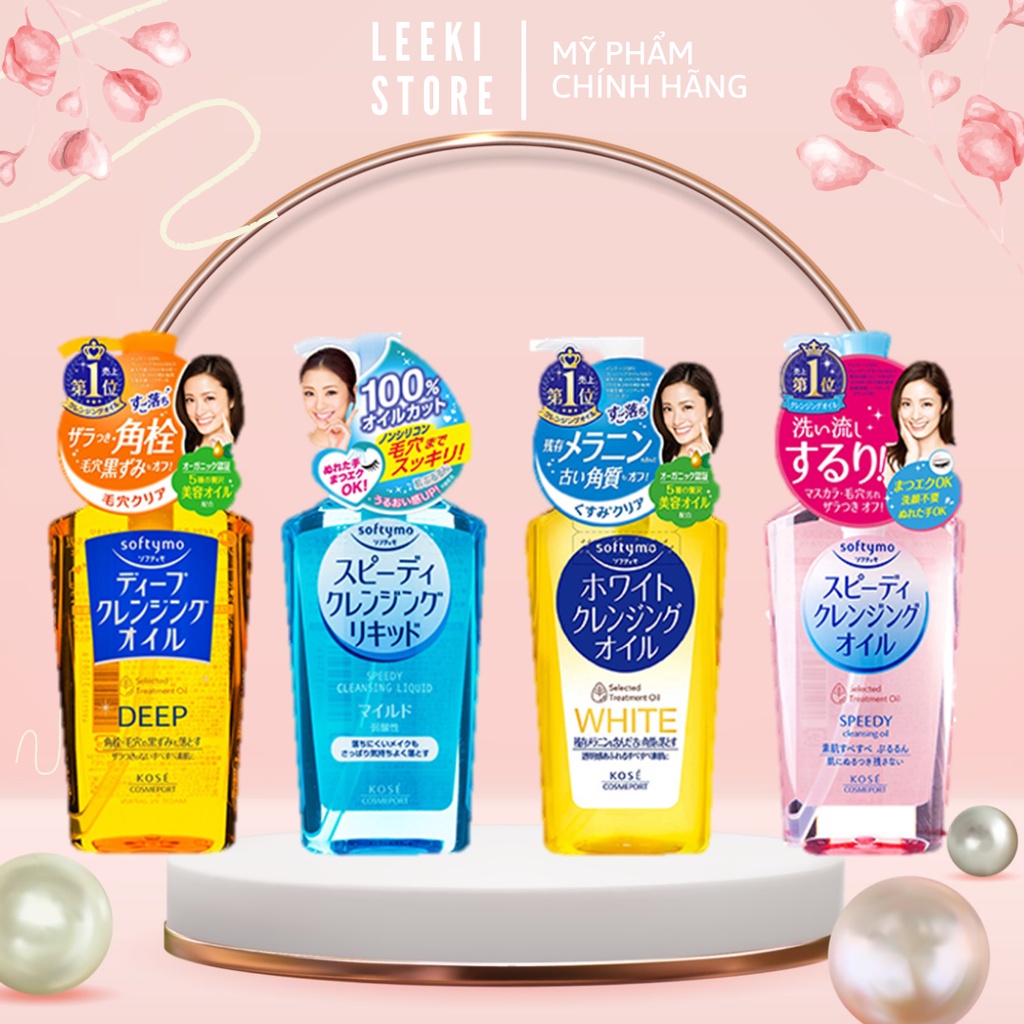 Dầu tẩy trang Kose Softymo làm sạch sâu nhẹ dịu Cleansing Oil 230ml Nhật Bản