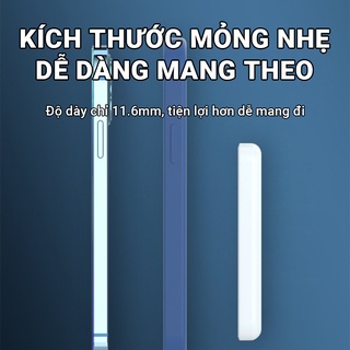 Sạc dự phòng ko dây cho táo sạc nhanh pin 5000mAh công suất 20W nhỏ gọn tiện lợi CX02 bảo hành 1 tháng