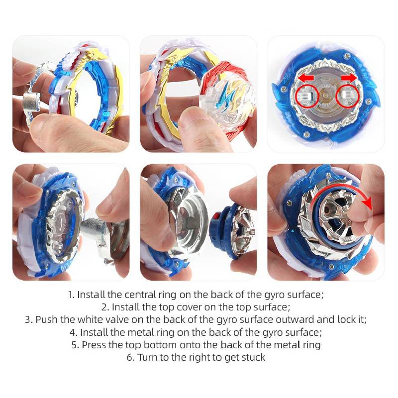 Con quay hồi chuyển dây kéo đôi Flame Beyblade B-199 thú vị với nhiều loại tùy chọn (có bán lẻ)