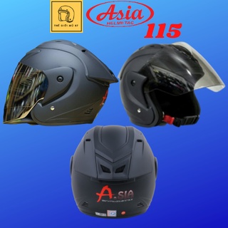 Mũ bảo hiểm 3/4 đầu Asia M115, Free size Form dáng thể thao.Bảo hành 12 tháng