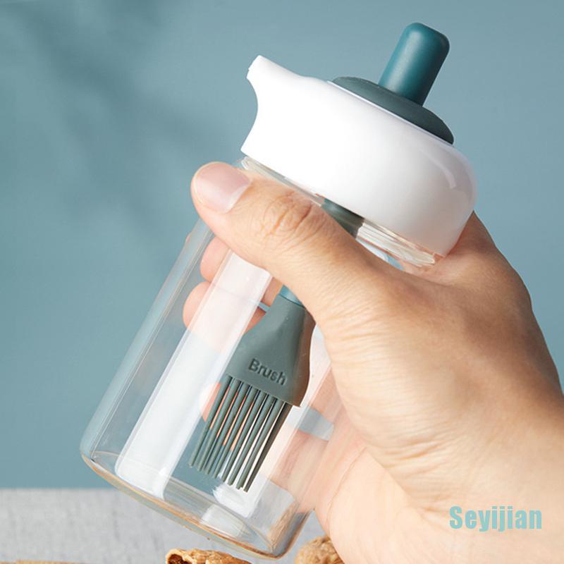 Bình Thủy Tinh Đựng Gia Vị Có Nắp Và Cọ Tiện Dụng Cho Nhà Bếp