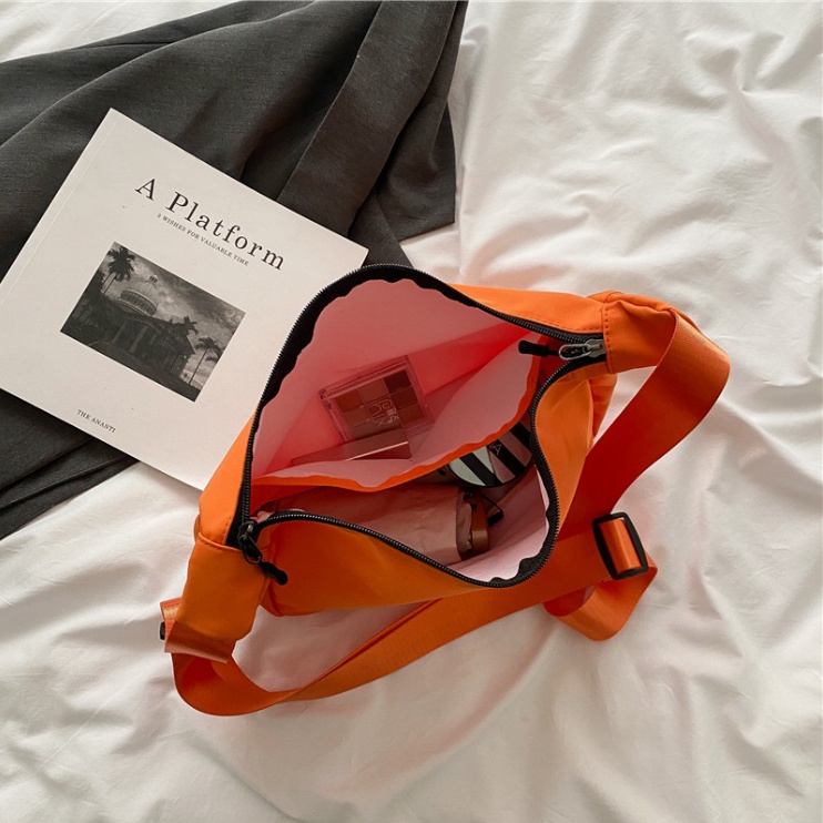 Túi đeo chéo nữ thời trang vải Poly chống nước dáng thuyền phong cách Ulzzang đi chơi chụp ảnh cá tính