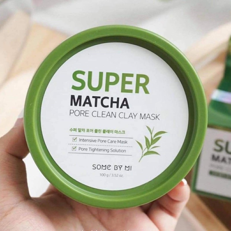 Mặt Nạ Đất Sét Trà Xanh Giúp Làm Sạch, Thu Nhỏ Lỗ Chân Lông Some By Mi Super Matcha Pore Clean Clay Mask 100g