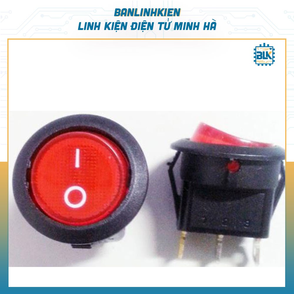 Công Tắc Bập Bênh 6A 250V BB20-R3C (Màu Đỏ)