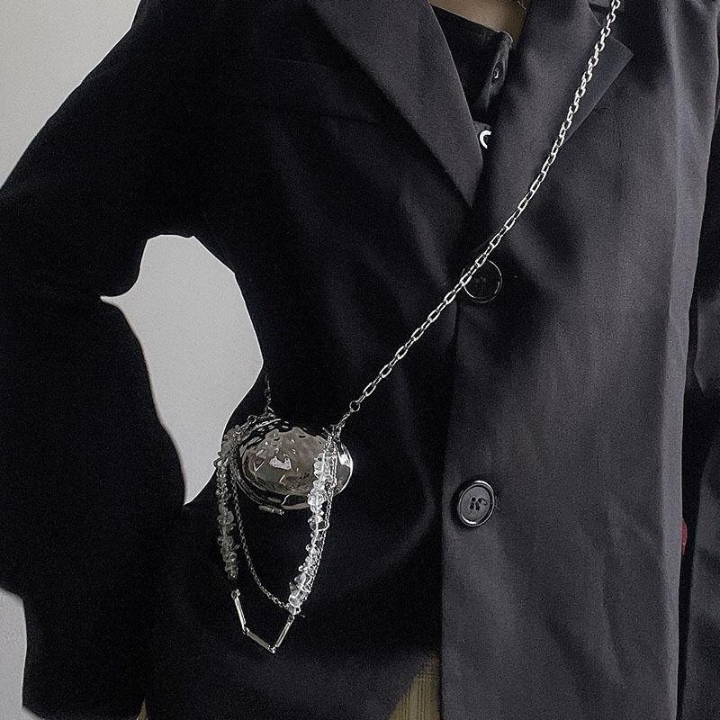 Dây Xích Kim Loại Màu Bạc Đeo Thắt Lưng Phong Cách Cổ Điển Thời Trang Cho Nữ