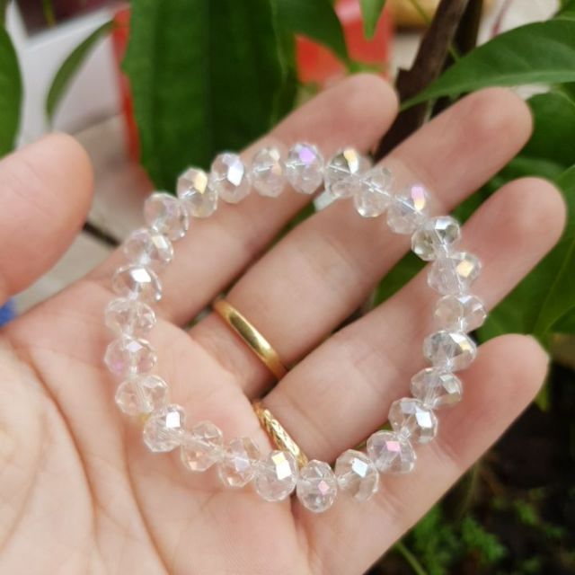 VÒNG TAY PHA LÊ TRẮNG SIZE 6ly