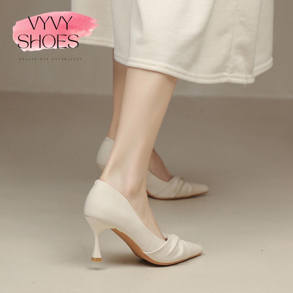 MÃ  GIÀY CAO GÓT CAO CẤP GÓT NHỌN CAO 7P SANG CHẢNH FULLBOX da xoắn VYVYSHOES-169