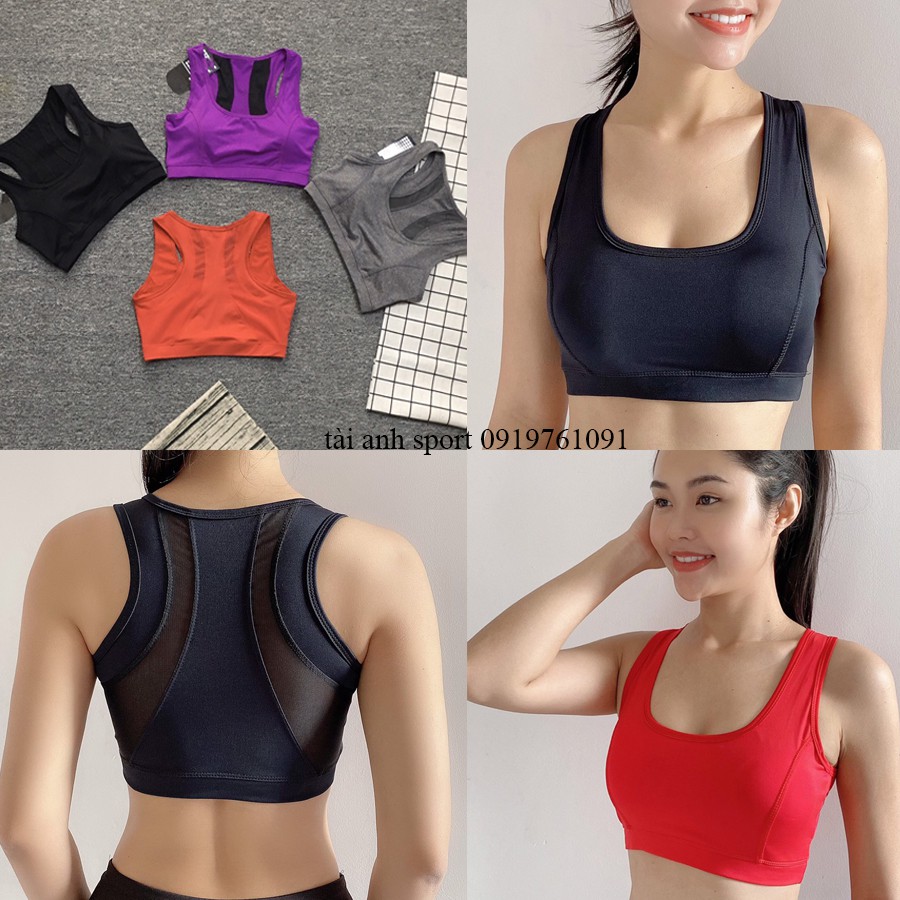 Áo Bra ❤️ FREESHIP ❤️ Áo Bra Phối Lưới Tập Gym Yoga