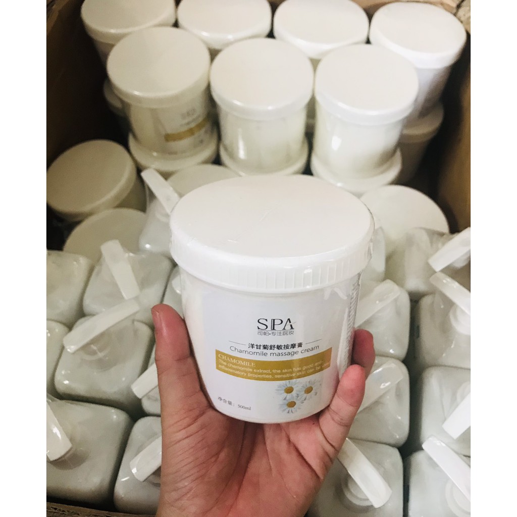 Kem massage hoa hồng, hoa cúc, tinh khiết massage mặt spa mềm mịn không kích ứng