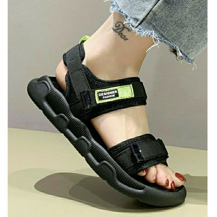 Sandal nữ ANNA 2 quai dán, chất da mềm và êm chân,Giày sandal nữ đế, dép quai ulzzang học sinh