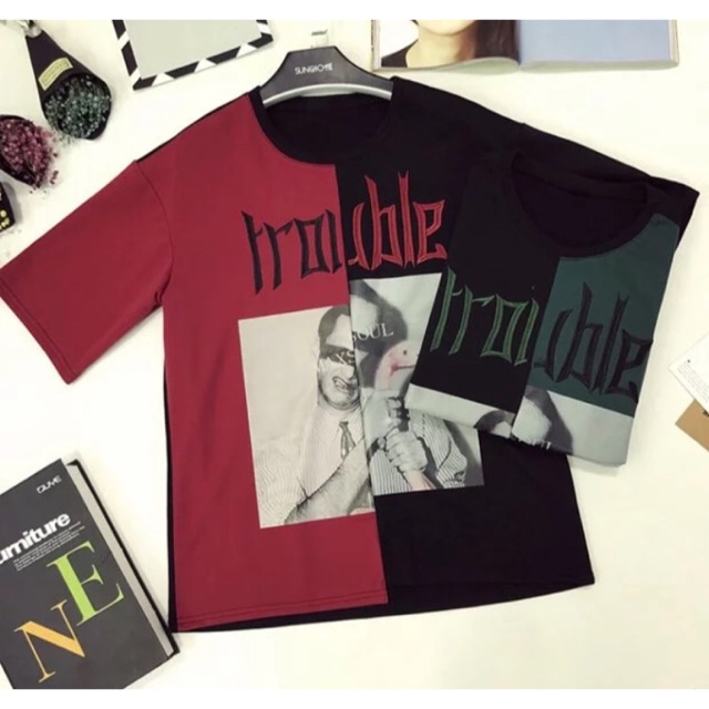 Áo Thun Tay Lỡ Phối Nữa