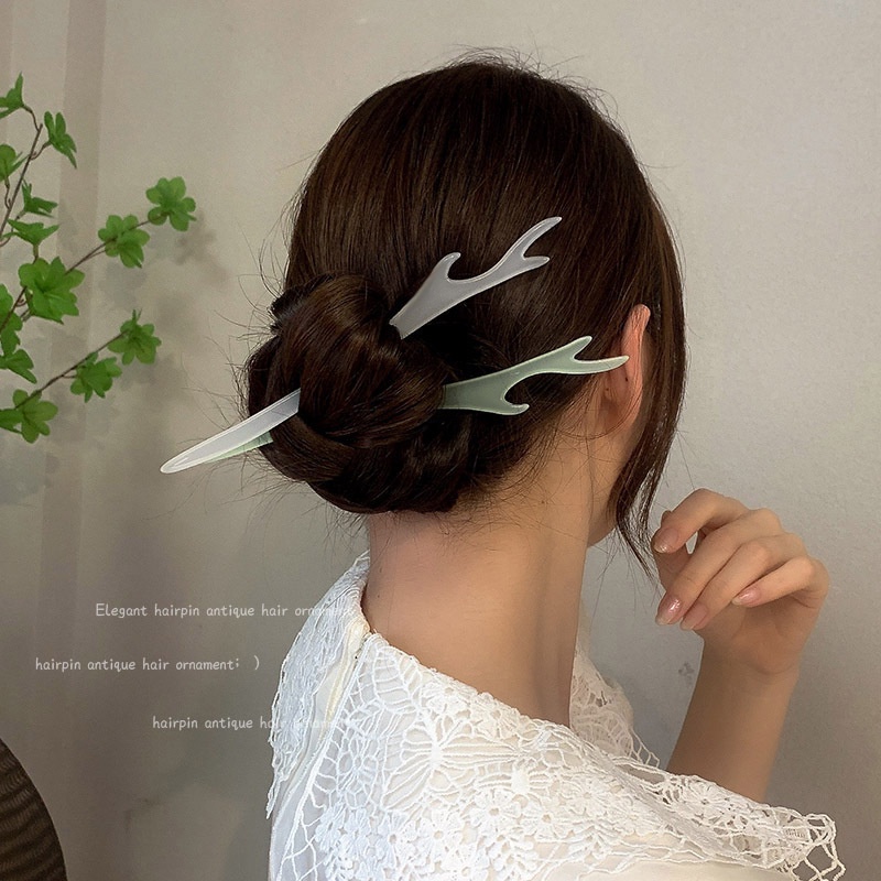 Trâm cài tóc nhựa cổ trang Hanfu đơn giản sang trọng Tatitava