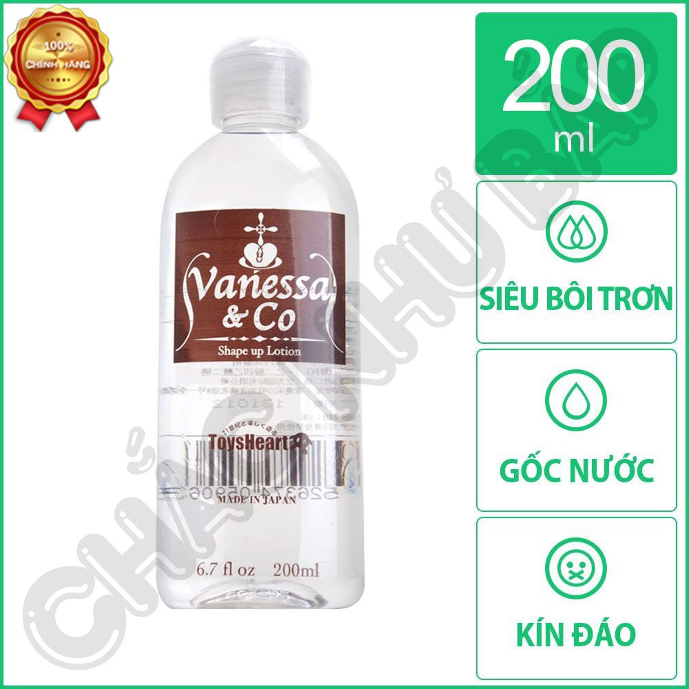 Gel bôi trơn Vanessa & Co 200ml nhập khẩu Nhật Bản chính hãng