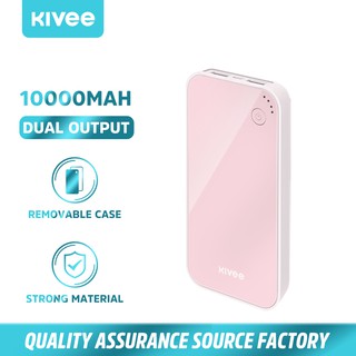Sạc dự phòng Kivee PI11 10000mAh PD 20W Colorful Jelly hỗ trợ đầu ra USB kép với đèn báo nguồn LED