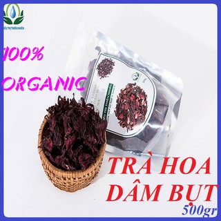 Trà Hibiscus (Trà Hoa Dâm Bụt) MỘC SẮC 500gr [Chính Hãng] Giảm cân, hạ huyết áp, trị táo bón