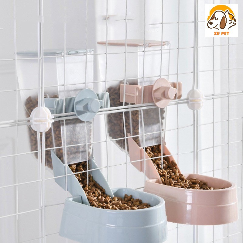 Khay Đựng Thức Ăn Treo Chuồng Tự Động Cho Chó Mèo - Bát Đựng Thức Ăn Cho Chó Mèo