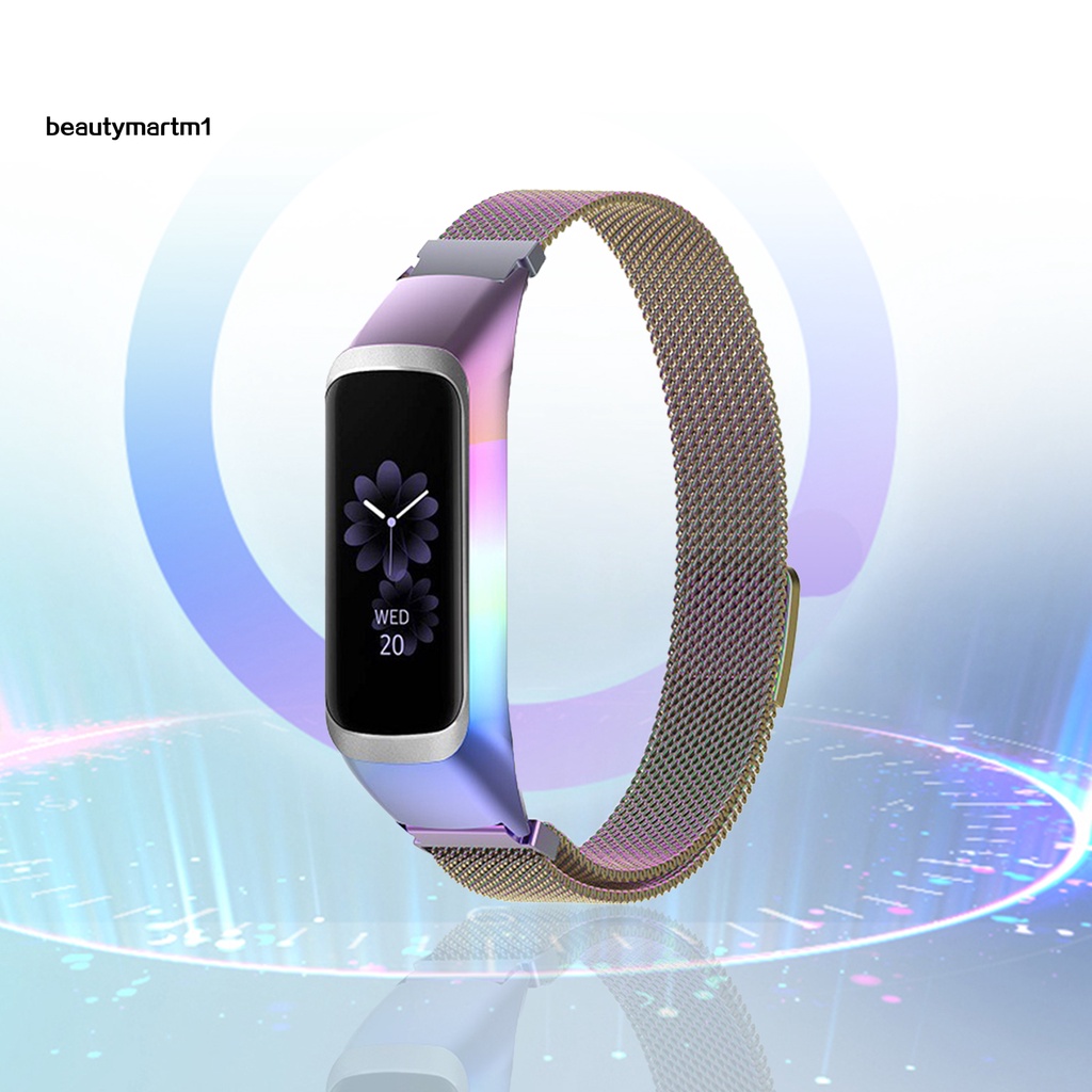 Dây Đeo Thay Thế Bằng Thép Không Gỉ 12mm Thân Thiện Với Da Beautymartm1 Cho Đồng Hồ Samsung Galaxy Fit 2 SM-R220