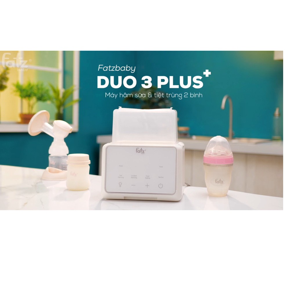 MÁY HÂM SỮA TIỆT TRÙNG ĐIỆN TỬ DUO 3 PLUS FATZ BABY- FB3094TK