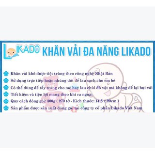 [HÀNG CÔNG TY] Combo 10 gói khăn likado 300g (270 tờ)