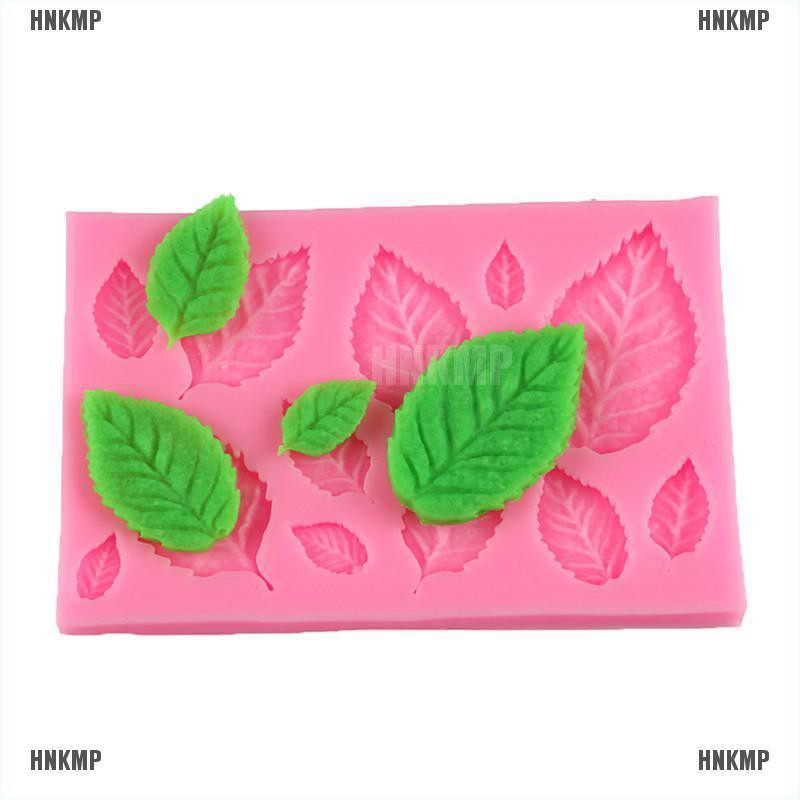 Khuôn silicon làm bánh quy trang trí fondant tạo hình chiếc lá ddm
